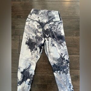 Balance Athletica Black and White Tie-Dye Leggings